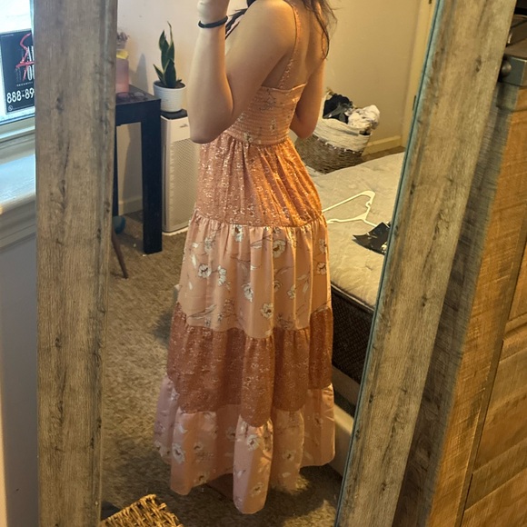 floral tiered maxi dress sz xs nwt - Picture 4 of 5